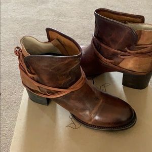 All leather ankle boots